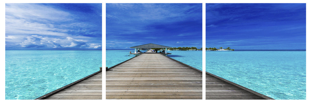 Pier at Caribbean - California Wall Art
 - 1