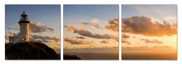 Light House with Sunset -Byron Bay - California Wall Art

