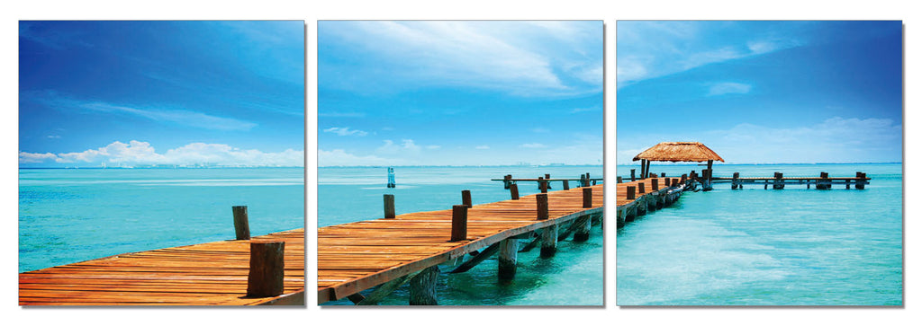 Pier in Isla Mujeres - California Wall Art
 - 1
