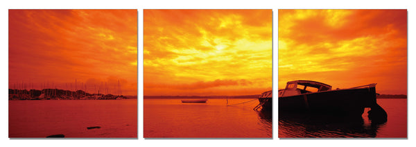 Sunset Over the Lake - California Wall Art
