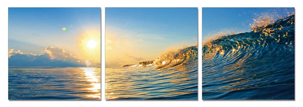 Waves Sunset # 2 - California Wall Art
